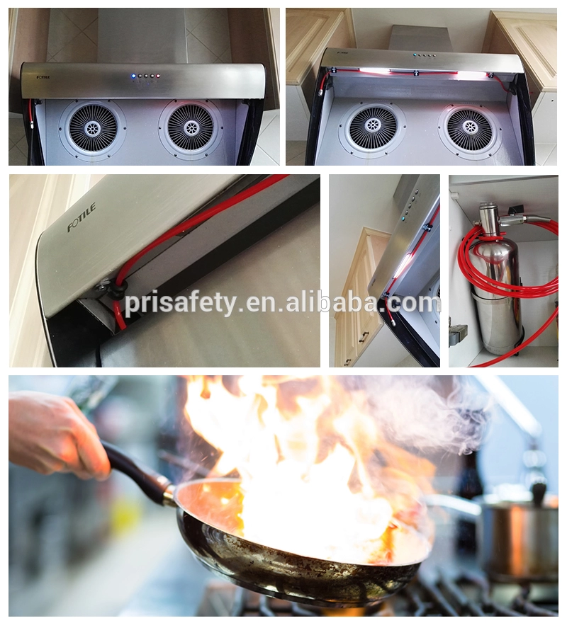 Klasse K F Feuerlöscher mit automatischem Küchenfeuerlöschsystem für die Küche