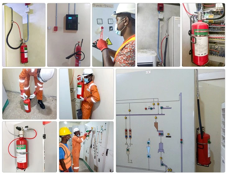 6kg 9kg Electrical Cabinets Panel Flooding System DLP Electrical Panel Fires Electrical Panel Fire System Hfc-227ea FM200 price